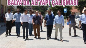 BALYA’DA ALTYAPI ÇALIŞMASI