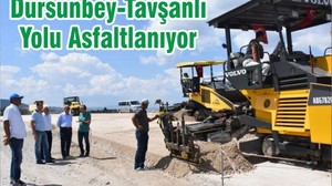 Dursunbey-Tavşanlı Yolu Asfaltlanıyor