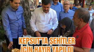 KEPSUT’TA ŞEHİTLER İÇİN HAYIR YAPILDI