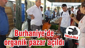 Burhaniye’de organik pazar açıldı