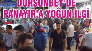 DURSUNBEY’DE PANAYIR’A YOĞUN İLGİ