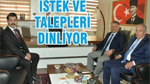 İSTEK VE TALEPLERİ DİNLİYOR