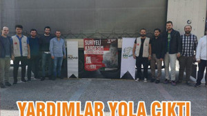 YARDIMLAR YOLA ÇIKTI