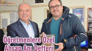 Öğretmenlere Özel Ahşap Anı Defteri