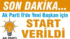 YENİ BAŞKAN İÇİN START VERİLDİ