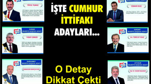 İŞTE CUMHUR İTTİFAKI ADAYLARI...