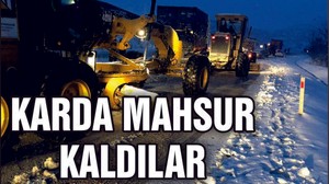 SINDIRGI BELEDİYESİ MAHSUR KALAN ARAÇLARI KURTARDI