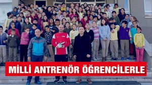 Milli Jimnastik Antrenörü öğrencilerle buluştu