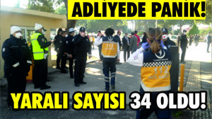 ADLİYE GİRİŞ ÇIKIŞLARA KAPATILDI