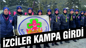 İzciler Bolu’da kampa girdi