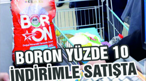 Boron yüzde 10 indirimli satılacak