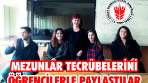 GÜZEL SANATLAR LİSESİ MEZUNLARI ÖĞRENCİLERLE BULUŞTU