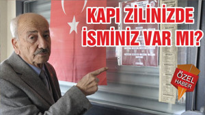KAPI ZİLİNİZDE İSMİNİZ VAR MI?