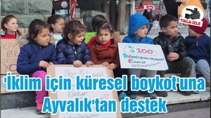 'İklim için küresel boykot'una Ayvalık'tan destek