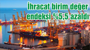 İhracat birim değer endeksi %5,5 azaldı