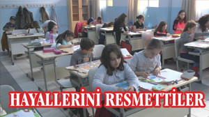 ÇOCUKLAR HAYAL ETTİKLERİ KENTLERİ RESMETTİLER