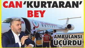AMBULANSI UÇURDU