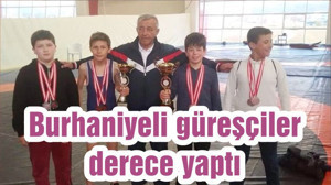 Burhaniyeli güreşçiler derece yaptı