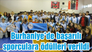 Burhaniye’de başarılı sporculara ödülleri verildi