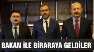 BAŞKAN AVCI BAKANIN YANINA ÇIKTI