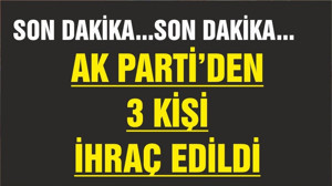 AK PARTİ BALIKESİR TEŞKİLATI'NDA İHRAÇ ŞOKU