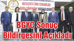 BGYC Sonuç Bildirgesini Açıkladı