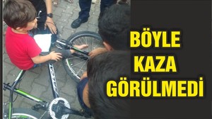 MİNİK ÇOCUĞUN AYAĞI JANTA SIKIŞTI