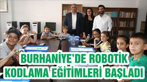 BURHANİYE’DE ROBOTİK KODLAMA EĞİTİMLERİ BAŞLADI