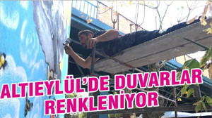 ALTIEYLÜL’DE DUVARLAR RENKLENİYOR