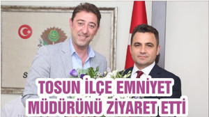 BELEDİYE BAŞKANI AV. TOLGA TOSUN İLÇE EMNİYET MÜDÜRÜNÜ ZİYARET ETTİ