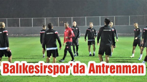 Balıkesirspor’da Antrenman
