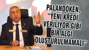PALANDÖKEN, “YENİ KREDİ VERİLİYOR GİBİ BİR ALGI OLUŞTURULMAMALI”
