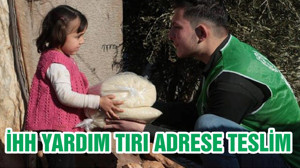 İHH YARDIM TIRI ADRESE TESLİM