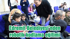 Edremit Belediyesi’nden robotik kodlama eğitimi