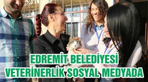 EDREMİT BELEDİYESİ VETERİNERLİK SOSYAL MEDYADA