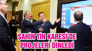 ŞAHİN TİN KARESİ’DE PROJELERİ DİNLEDİ