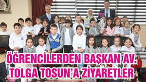 ÖĞRENCİLERDEN BAŞKAN AV. TOLGA TOSUN’A ZİYARETLER