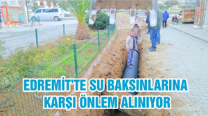 EDREMİT’TE SU BAKSINLARINA KARŞI ÖNLEM ALINIYOR