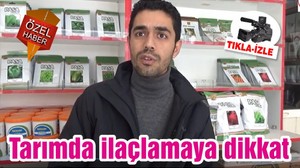 Tarımda ilaçlamaya dikkat