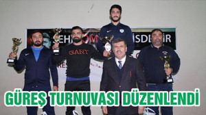 GÜREŞ TURNUVASI DÜZENLENDİ
