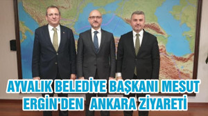AYVALIK BELEDİYE BAŞKANI MESUT ERGİN’DEN ANKARA ZİYARETİ