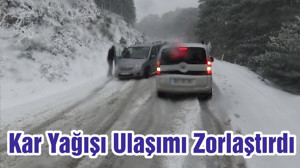 Kar Yağışı Ulaşımı Zorlaştırdı