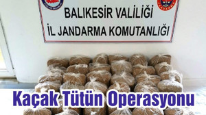 Jandarmadan Kaçak Tütün Operasyonu