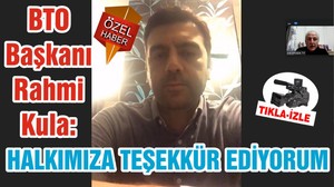 HALKIMIZA TEŞEKKÜR EDİYORUM