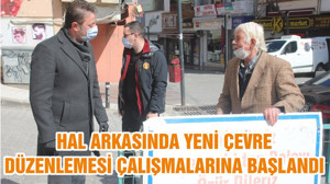 HAL ARKASINDA YENİ ÇEVRE DÜZENLEMESİ ÇALIŞMALARINA BAŞLANDI