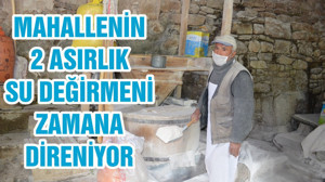 MAHALLENİN 2 ASIRLIK SU DEĞİRMENİ ZAMANA DİRENİYOR