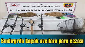 Sındırgı'da kaçak avcılara para cezası kesildi