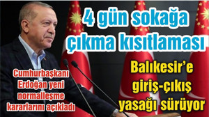 Balıkesir'e giriş çıkış yasağı sürüyor