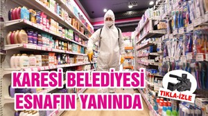 KARESİ BELEDİYESİ ESNAFIN YANINDA