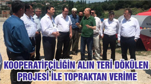 KOOPERATİFÇİLİĞİN ALIN TERİ DÖKÜLEN PROJESİ İLE TOPRAKTAN VERİME